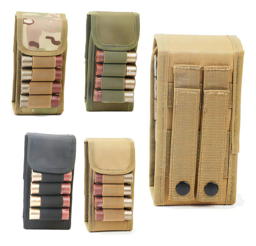 Cargador Táctico Molle, 16 Cartuchos, Calibre 12, Munición 1 Color Mc