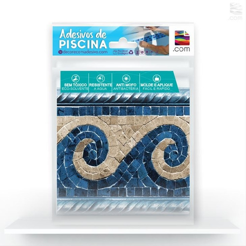 Faixas Bordas Para Piscina | 25metros X 15cm | Frete Grátis