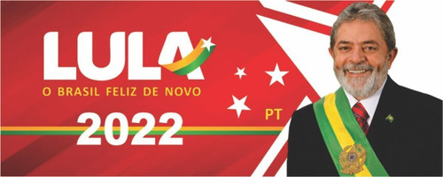 Imagem 1 de 2 de 5 Adesivo Autocolante Lula 13 Presidente 2022 Brasil Carro
