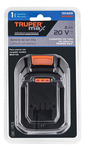 Bateria De Ion Para Maquinas Max 2 Ah Truper 101409
