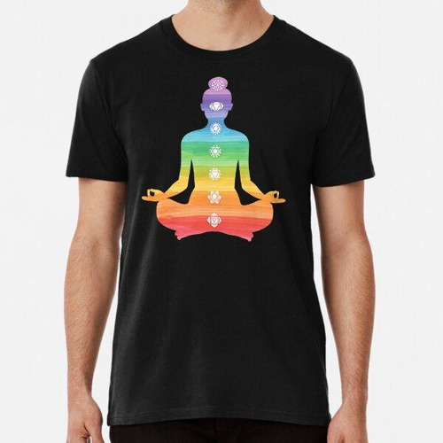 Remera Producto De 7 Chakras. Yoga De Estilo Retro, Impresió