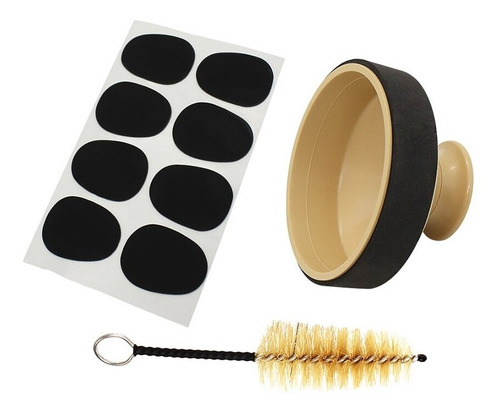Imagen 3 de 3 de Kit Saxofón Alto Silenciador + Cepillo + Gomas Protectora