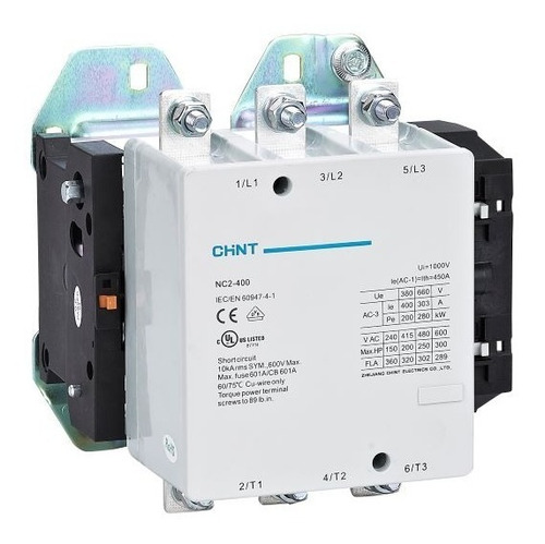 Contactor Electrico Chint 400 Amp. Bobina 220 Voltios