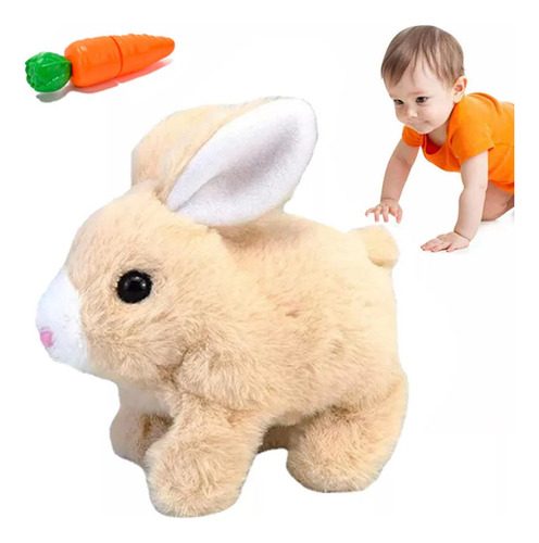 Juguete Electrónico De Conejo De Peluche De Pascua Que Camin