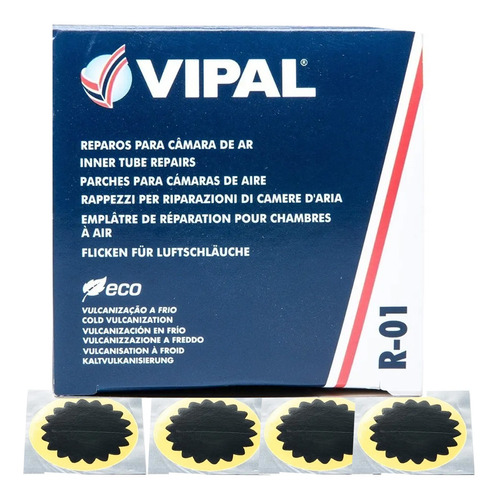Kit Reparo De Pneu Carro E Moto Cola E Remendo Vipal