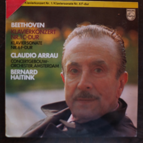 Vinilo  Claudio Arrau Beethoven Klavierkozert Nr.1 Y Nr.6