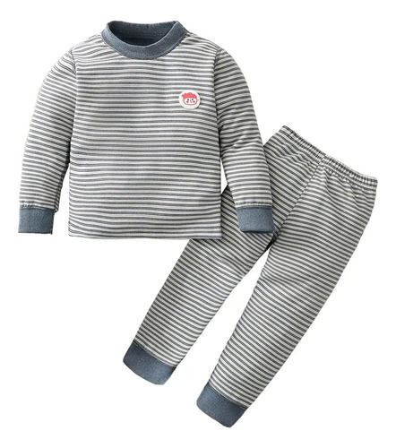 N 2 Piezas Conjunto Casual De Felpa Algodón Para Niño 1-4 B