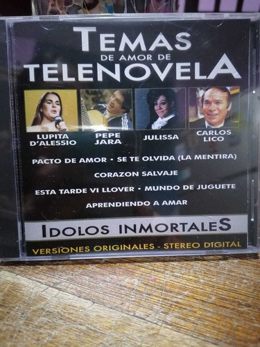 Cd Temas De Telenovela Julissa Lupita Dalessio Fernando Alle (Usado)