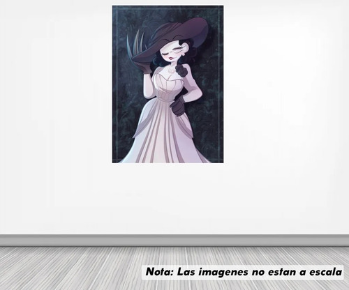 Vinil Sticker Pared 70cm Lado Lady Dimitrescu Modld0059