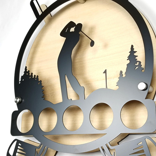 Golf Ball Display Holder Iron Novelty Simple Wall Mount