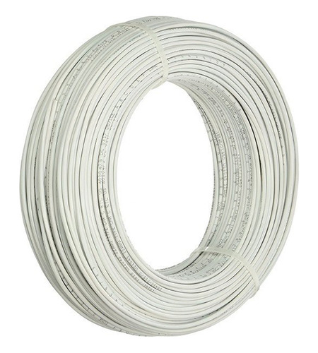 Cable De Cobre Flexible 2,00 Mm² Blanco-rollo 100m