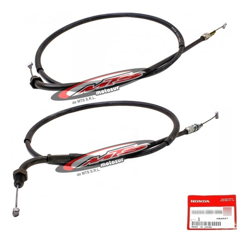 Cables Acelerador Retorno Original Cb 250 Nighthawk Moto Sur