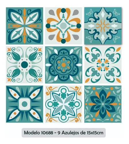 Azulejos Adhesivos Vinilos Decorativos Cocina Azul Y Blanco