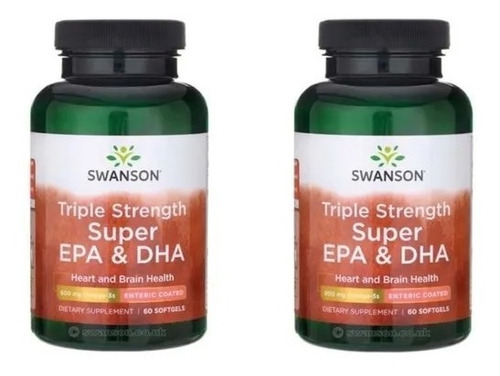 Triple Strenght Super Efa Epa Dha 60cap Pack 2x Envio Gratis