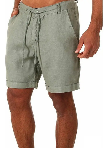 Bermudas De Lino Para Hombre, Cómodas Y Elegantes