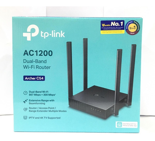 Router Tp-link Ac1200 Doble Banda Archer C54 4 Antenas Mimo