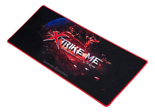 Imagen 2 de 4 de Mouse Pad gamer Xtrike Me MP-204 de goma y tela 295mm x 770mm x 3mm negro