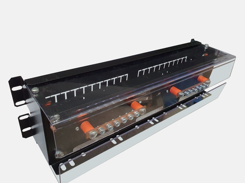 Painel Chassi Bastidor Acrílica 3u Rack Até 20 Disjuntores