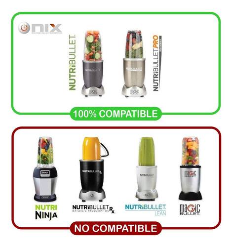 Aspas Cuchilla Nutribullet Moledora Original 600 Y 900 Watts