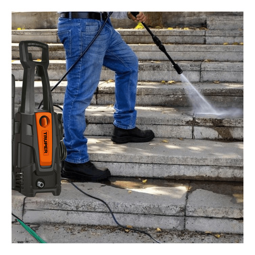 Hidrolavadora 1800psi + Manguera 10m Pistola De Riego Truper