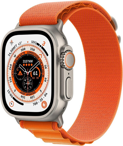 Apple Watch Ultra 49mm A2684 Aluminio Orange Alpine Loop 4g