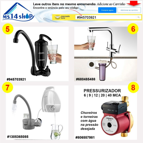 Refil Lorenzetti Filtro Loren Acqua 9 3/4 Ponto De Entrada