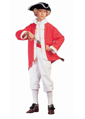 Disfraz Para Niño Capitán Colonial Talla S Halloween