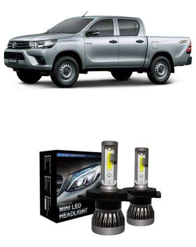 Ampolleta Turbo Led Toyota Hilux 2016-2020 Luz (alta + Baja)