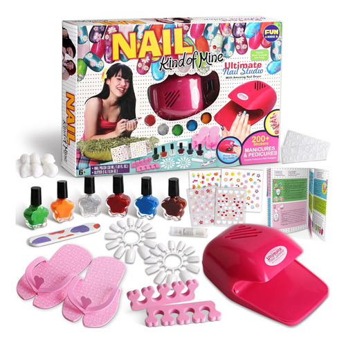 Kit De Decoración De Uñas Para Niñas, Funkidz Nail Studio Ki