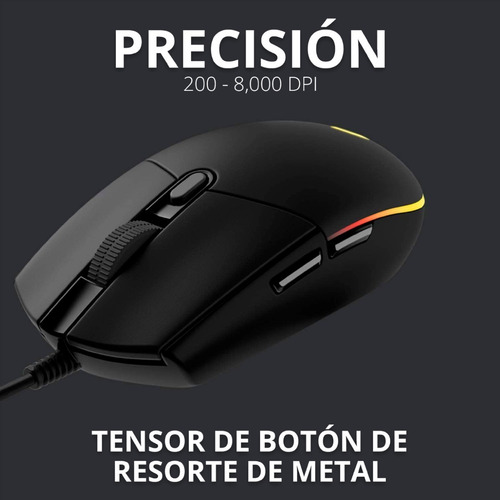 Mouse gamer de juego LogitechG Series Prodigy G102 negro