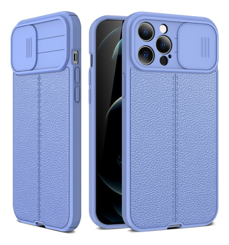 Funda Estuche Case Tipo Cuero Cubre Camara Para iPhone