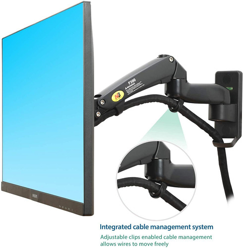 Imagen 7 de 8 de Soporte North Bayou NB F150 de pared para TV/Monitor de 17" a 27" negro