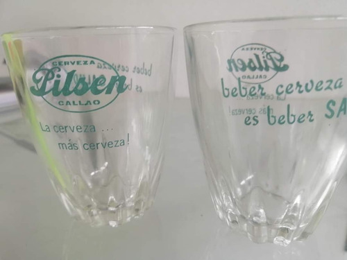 Vasos De Cerveza Pilsen Callao Vintage Beber Cerveza Es Salu