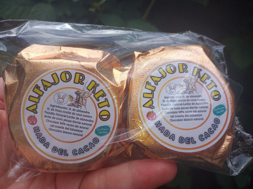 Imagen 4 de 10 de Alfajores Keto. Nuez Almendra Stevia Cacao 90% ,choco Blanco