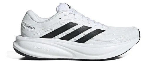 Tênis adidas Response 2 Masculino Confortável Leve Versátil Branco/preto Liso 40 Br
