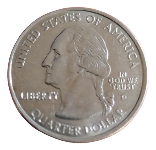 Moeda Americana Eua 1/4 Dólar 2001 North Carolina 132-246 (Usado)