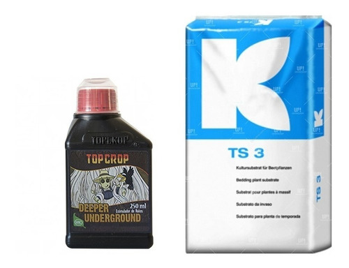 Sustrato Klasmann Ts3 70lts Con Top Crop Underground 250 Ml