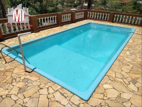 Belíssima Chácara Com 04 Dormitórios, Piscina, Internet À Cabo, Pomar, Próxima Da Cidade, À Venda, 1000 M² Por R$ 410.000 - Pinhalzinho/sp - Ch0806