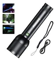 Comprar Philips Linterna Tactica Linternas Potentes Led Recargable Impermeable 1500lm 30w Brillo Fuerte Alcance Luz Blancasúper Largo Esencial Para La Pesca Al Aire Libre Negro Aleación De Aluminio Sfl-8168