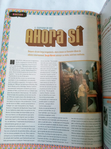 Revista Antigua * La Mano * N° 37 Año 2007 Rock Musica (Usado)