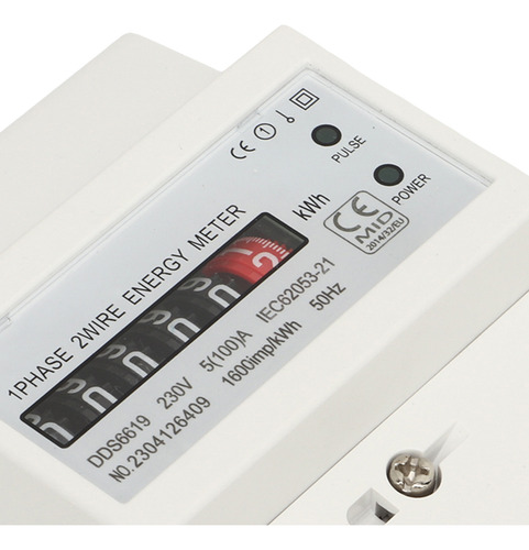 Medidor De Electricidad Monofásico Din Rail Power