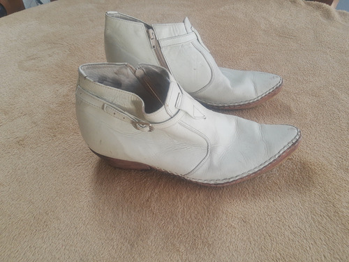 Botas De Charro Para Hombre Color Blanco 