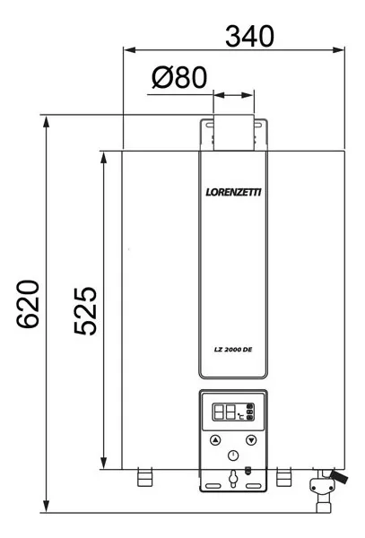 Terceira imagem para pesquisa de aquecedor a gas lorenzetti