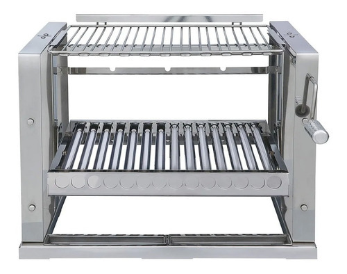 Suporte Churrasqueira Alvenaria Elevgrill 584 Inox Giragrill Cor Cinza