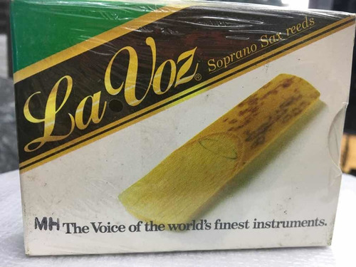 Palheta La Voz Sax Soprano N° Mh C/ 10 Unidades