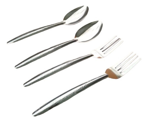 Tenedores 25 Y Cucharas 25 Cubiertos 50 Pzs Tenedor Flor