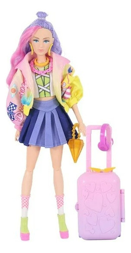 Muñeca Brittany Viaje Multicolor Jwzs-17