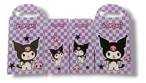 Kuromi Kit Para Fiestas De Cumpleaños Caja+plato+vaso 70 P Kuromi Kuromi Kuromi