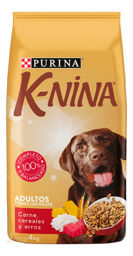 Alimento Perro K Nina Purina Adultos Carne Arroz Cereal 4kg