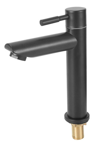 Grifo Monomando Para Lavabo Desagüe Automatico Color Negro